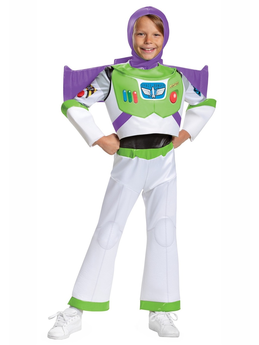 NWOT Disney Pixar Buzz Lightyear Costume Unworn w/ Jetpack & Head Cover M 7/8